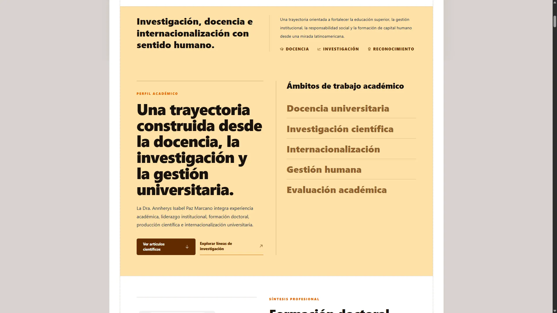 Perfil académico