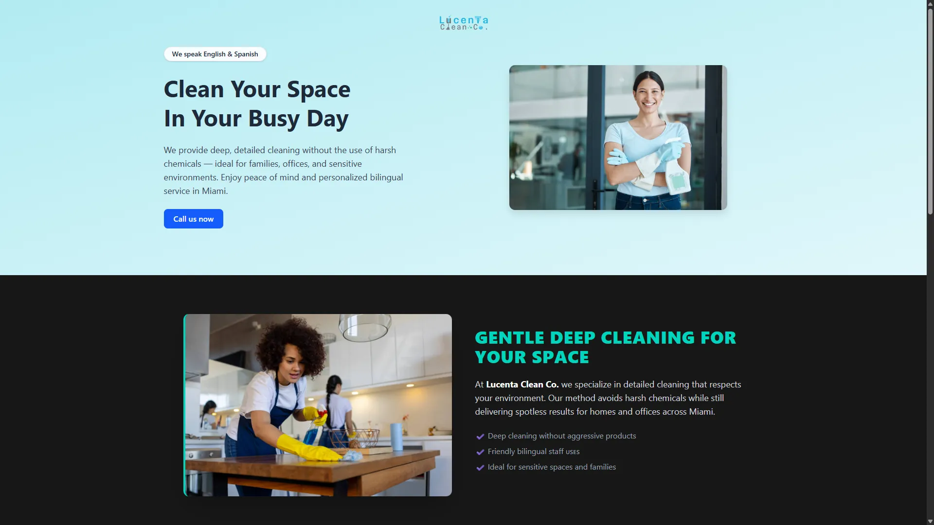 Inicio de Lucenta Clean Co