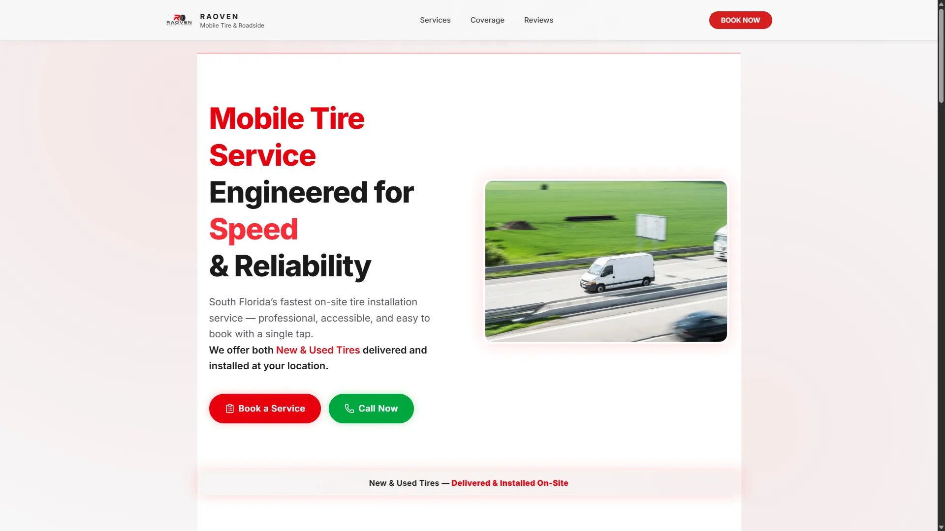 Inicio de Raoven Tire Shop