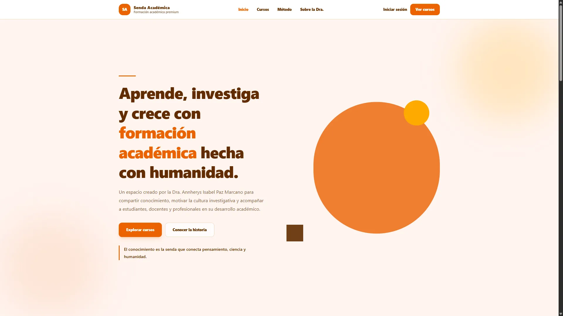 Catálogo de cursos de Senda Académica