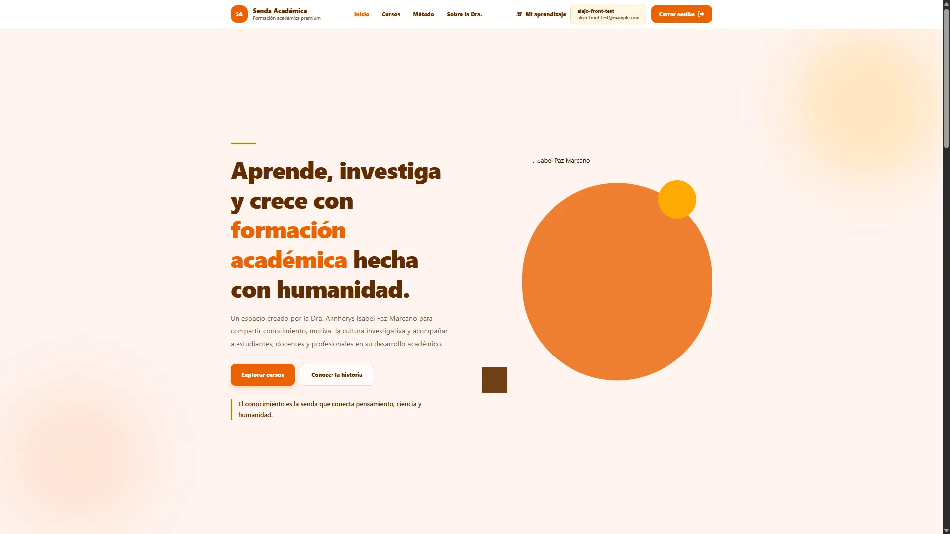Catálogo de cursos de Senda Académica