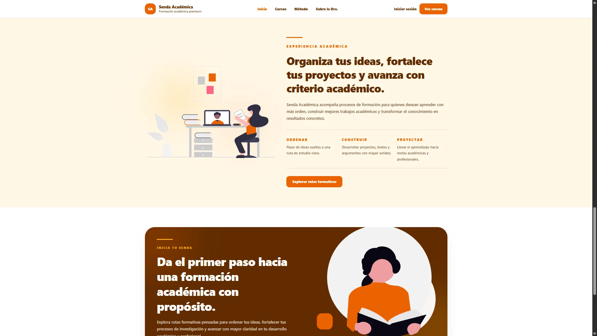 Catálogo de cursos de Senda Académica