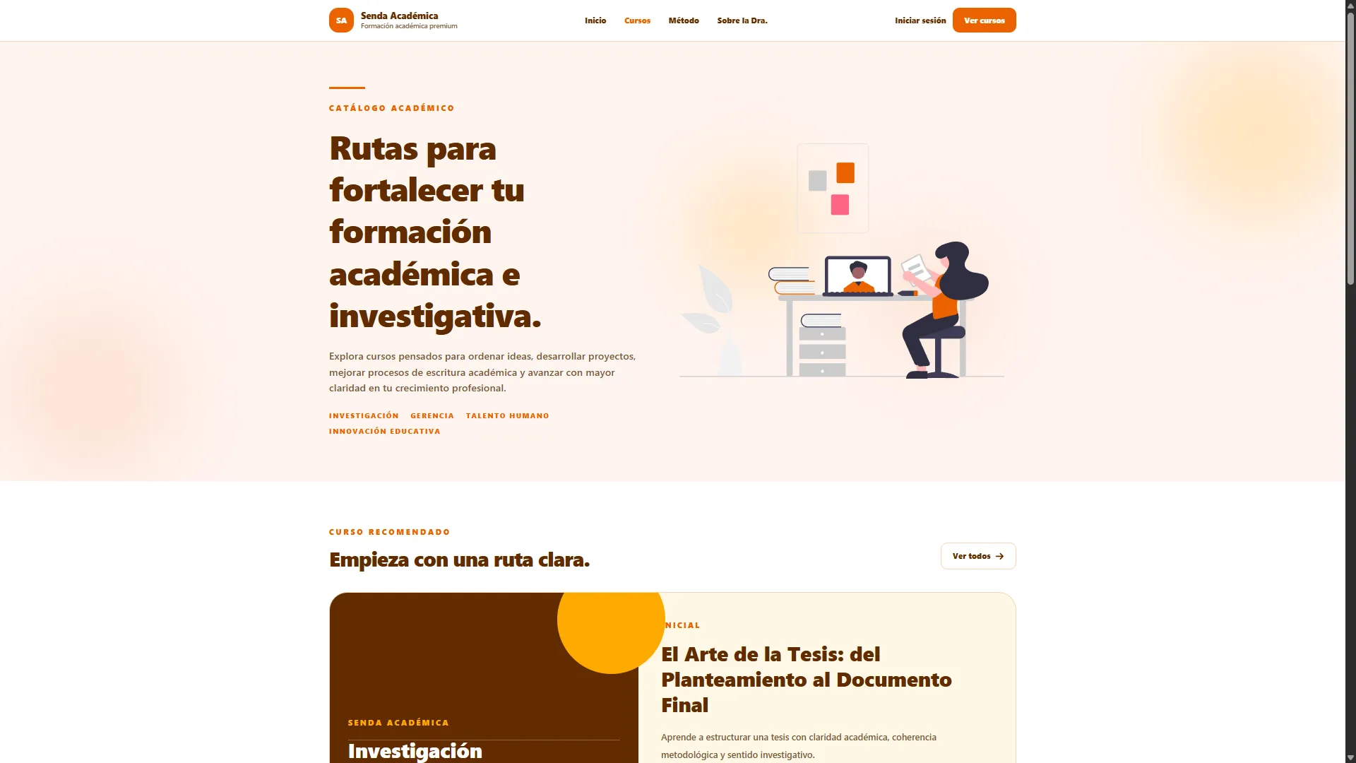 Área de aprendizaje de Senda Académica